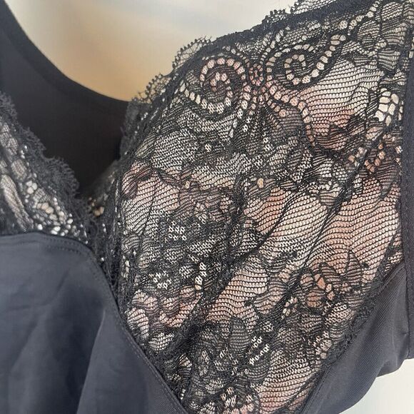 Ruby Ribbon Black Lace Shapewear Tank Top Size 30 1749 - Picture 6 of 8
